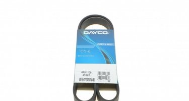 Купити 6PK1100 DAYCO Ремінь приводний (6 ребер) Clio 1 (1.7, 1.8, 1.8 Rsi)Довжина: 1100 мм
