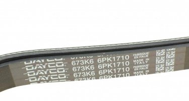 Ремінь приводний 6PK1710 DAYCO – (6 ребер)Довжина: 1710 мм фото 4