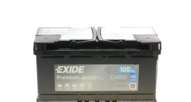 Купить EA1000 EXIDE Аккумулятор Passat B5 (1.9 TDI, 3.6 FSI 4motion)