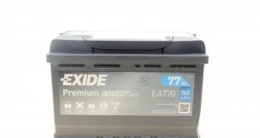 Купить EA770 EXIDE Аккумулятор Туран (1.9 TDI, 2.0 TDI, 2.0 TDI 16V)