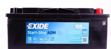 Акумулятор EK1050 EXIDE фото 2