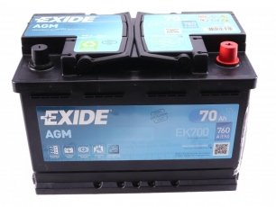 Купить EK700 EXIDE Аккумулятор Астра J (1.0, 1.4, 1.6, 1.7, 2.0)