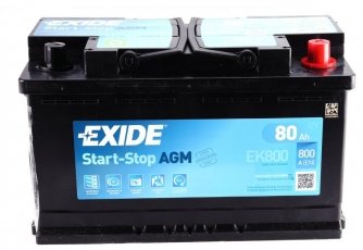 Аккумулятор EK800 EXIDE фото 3