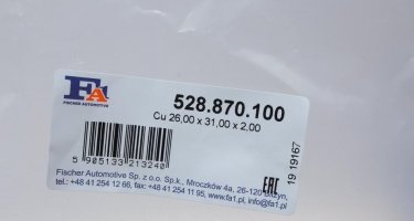 Прокладка піддону пробки 528.870.100 Fischer Automotive One (FA1) фото 3