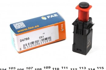 Купити 24795 FAE Датчик стоп сигналу Corsa D (1.0, 1.2, 1.4, 1.6, 1.7)
