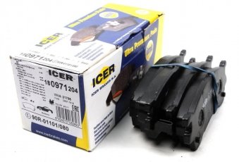 Купить 180971-204 ICER Тормозные колодки передние Xedos 6 (1.6 16V, 1.8, 2.0 V6) с датчиком износа
