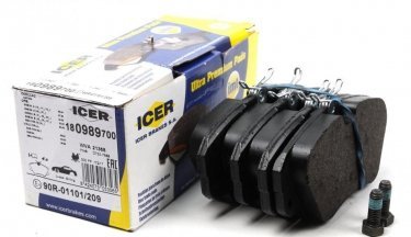 Купить 180989-700 ICER Тормозные колодки передние Омега (А, Б) 
