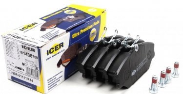 Купити 181438-700 ICER Гальмівні колодки передні Кліо 2 2.0 16V Sport 