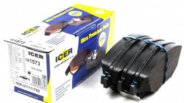 Купить 181573 ICER Тормозные колодки передние Авенсис Т25 (1.6, 1.8, 2.0, 2.2, 2.4) с датчиком износа
