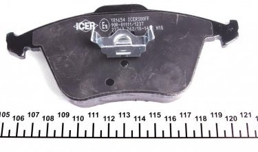 Тормозная колодка 181654 ICER – с датчиком износа фото 3
