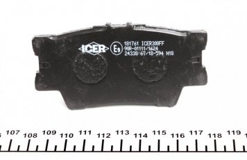 Тормозная колодка 181761 ICER –  фото 3