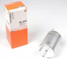Купить KL 592 MAHLE Топливный фильтр (прямоточный) Ауди А4 (Б6, Б7) (1.8 T, 1.8 T quattro)