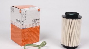 Купить KX 178D MAHLE Топливный фильтр (фильтр-патрон) Октавия А5 (1.9 TDI, 2.0 TDI, 2.0 TDI 16V)