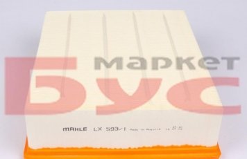 Воздушный фильтр LX 593/1 MAHLE –  фото 2