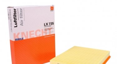 Купить LX 735 MAHLE Воздушный фильтр  Zafira (A, B) (1.6, 1.8, 2.0)