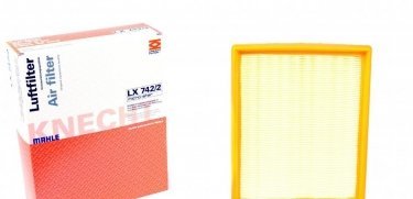 Купить LX 742/2 MAHLE Воздушный фильтр  Лагуну 2 (1.6, 1.9, 2.0, 2.2, 2.9)