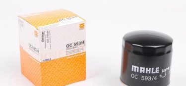 Купить OC 593/4 MAHLE Масляный фильтр (накручиваемый) Поло (1.2 TSI, 1.4 GTI)