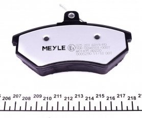 Гальмівна колодка 025 201 6819/PD MEYLE – передні без датчика зносу фото 5