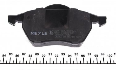 Гальмівна колодка 025 206 7619/W MEYLE – передні з датчиком зносу фото 4