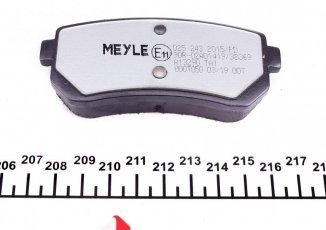 Тормозная колодка 025 243 2015/PD MEYLE – задние с звуковым предупреждением износа фото 4