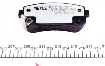 Гальмівна колодка 025 243 2015/PD MEYLE – задні с звуковым предупреждением износа фото 5