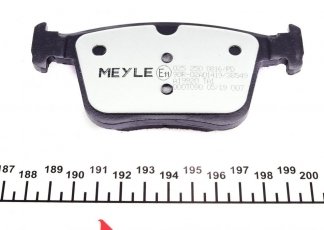 Гальмівна колодка 025 250 0816/PD MEYLE – задні без датчика зносу фото 4