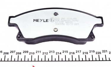 Гальмівна колодка 025 250 3118/PD MEYLE – передні с звуковым предупреждением износа фото 4