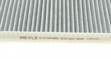 Салонный фильтр 12-12 320 0008 MEYLE – (фильтр-патрон, из активированного угля) фото 3