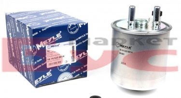 Купить 16-14 323 0014 MEYLE Топливный фильтр (с подсоединением датчика уровня воды) Twingo 2 1.5 dCi