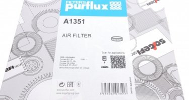 Повітряний фільтр A1351 PURFLUX –  фото 6