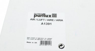 Воздушный фильтр A1391 PURFLUX –  фото 4