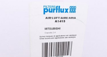 Воздушный фильтр A1415 PURFLUX –  фото 3