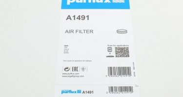 Повітряний фільтр A1491 PURFLUX –  фото 4