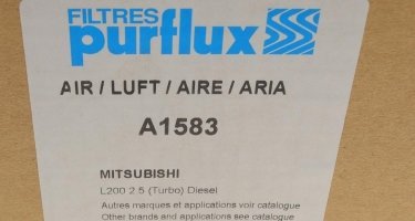 Воздушный фильтр A1583 PURFLUX фото 5