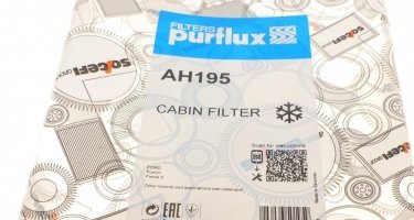 Салонный фильтр AH195 PURFLUX – (тонкой очистки) фото 3