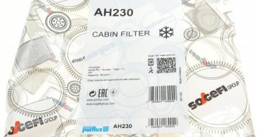 Салонний фільтр AH230 PURFLUX – (тонкой очистки) фото 5