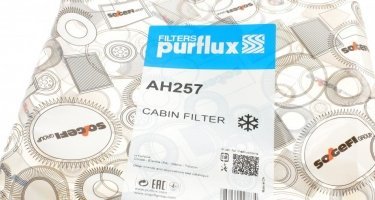 Салонний фільтр AH257 PURFLUX – (тонкой очистки) фото 5