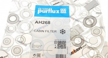 Салонный фильтр AH268 PURFLUX – (тонкой очистки) фото 4