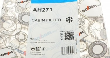 Салонний фільтр AH271 PURFLUX – (тонкой очистки) фото 4