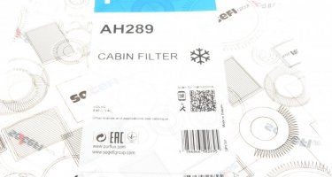 Салонный фильтр AH289 PURFLUX – (тонкой очистки) фото 5