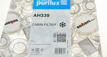 Салонный фильтр AH339 PURFLUX – (тонкой очистки) фото 4