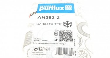 Салонний фільтр AH383-2 PURFLUX – (тонкой очистки) фото 5