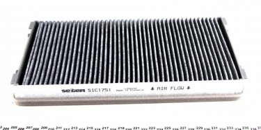 Салонний фільтр AHC102 PURFLUX – (из активированного угля) фото 4