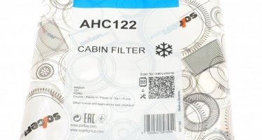 Салонний фільтр AHC122 PURFLUX – (из активированного угля) фото 4