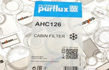 Салонний фільтр AHC126 PURFLUX – (из активированного угля) фото 4