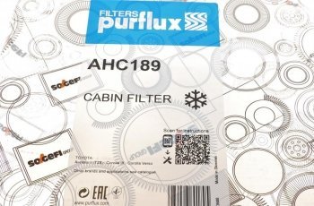 Салонний фільтр AHC189 PURFLUX – (из активированного угля) фото 4
