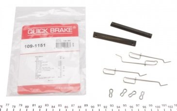 Купить 109-1151 QUICK BRAKE Ремкомплект тормозных колодок Peugeot 405 (1.6, 1.8, 1.9)