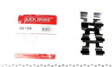 Купить 109-1606 QUICK BRAKE Ремкомплект тормозных колодок Fabia