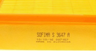 Повітряний фільтр S 3647 A Sofima –  фото 3