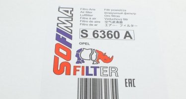 Воздушный фильтр S 6360 A Sofima –  фото 5